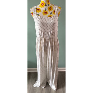 Plus Size Polka Dot Jumpsuit, ChicSoul 2XL Women's Apparel